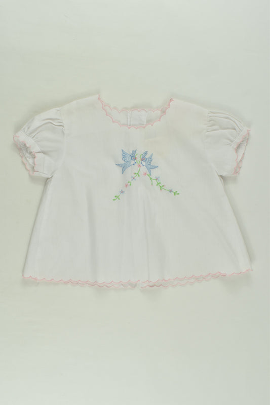 Brand Unknown Size 00 Bird Embroidery Vintage Top