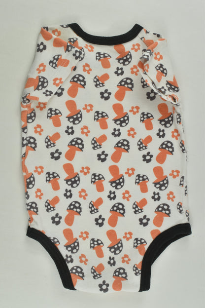 Brand Unknown Size 00 Retro Mushrooms Bodysuit