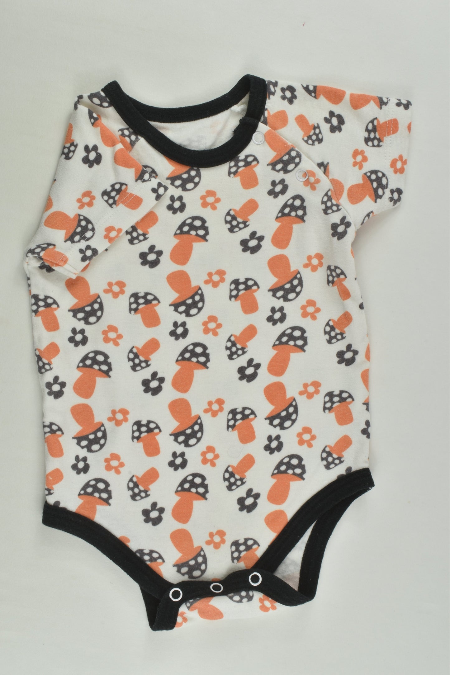 Brand Unknown Size 00 Retro Mushrooms Bodysuit