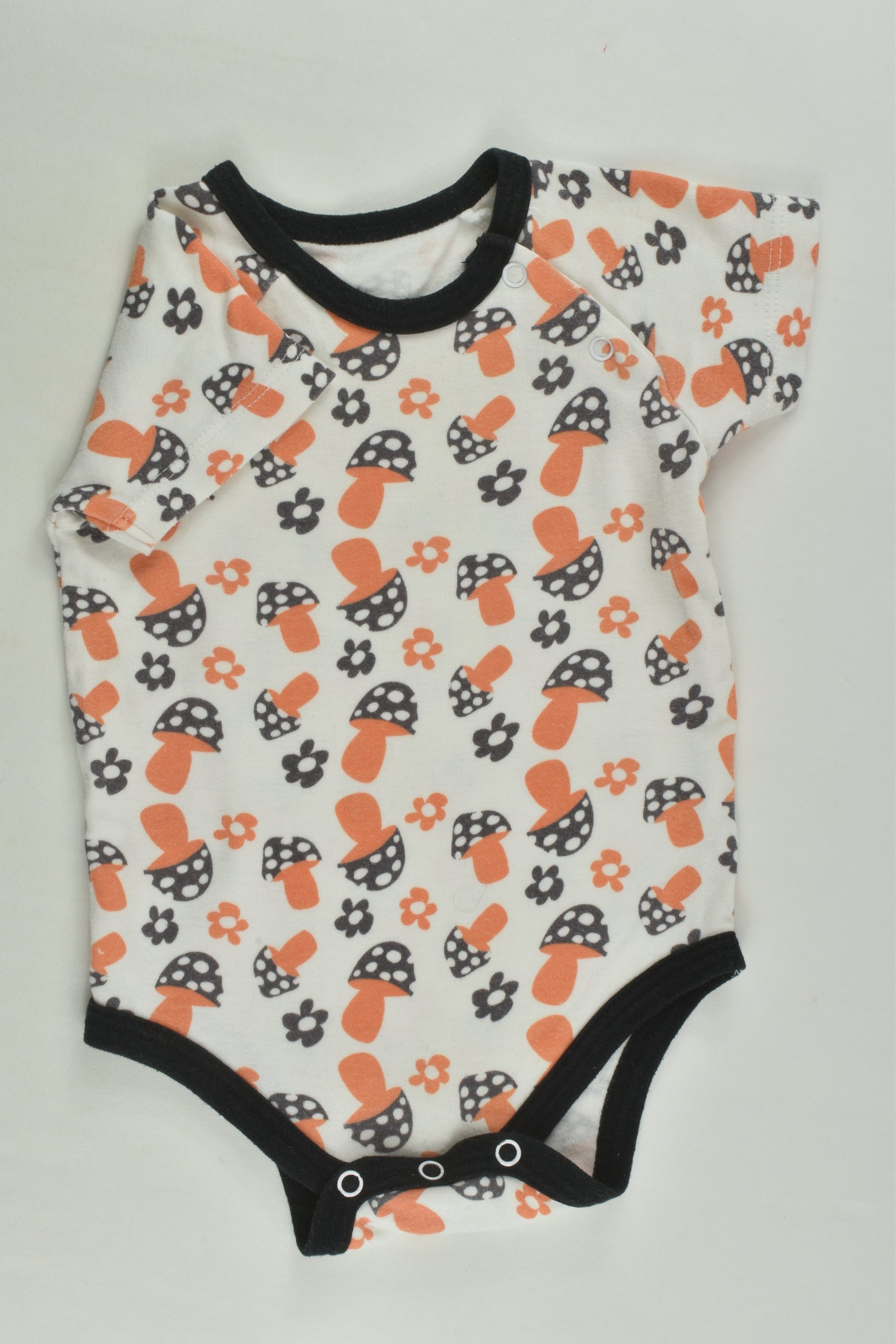 Brand Unknown Size 00 Retro Mushrooms Bodysuit