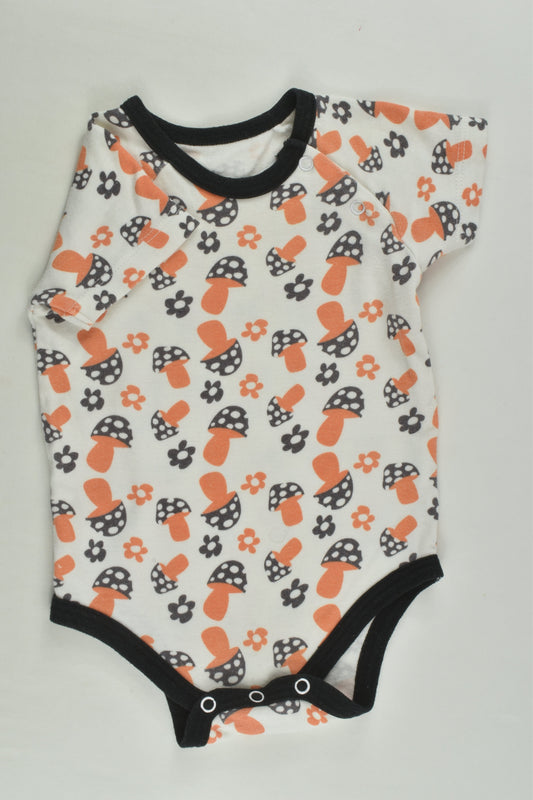 Brand Unknown Size 00 Retro Mushrooms Bodysuit