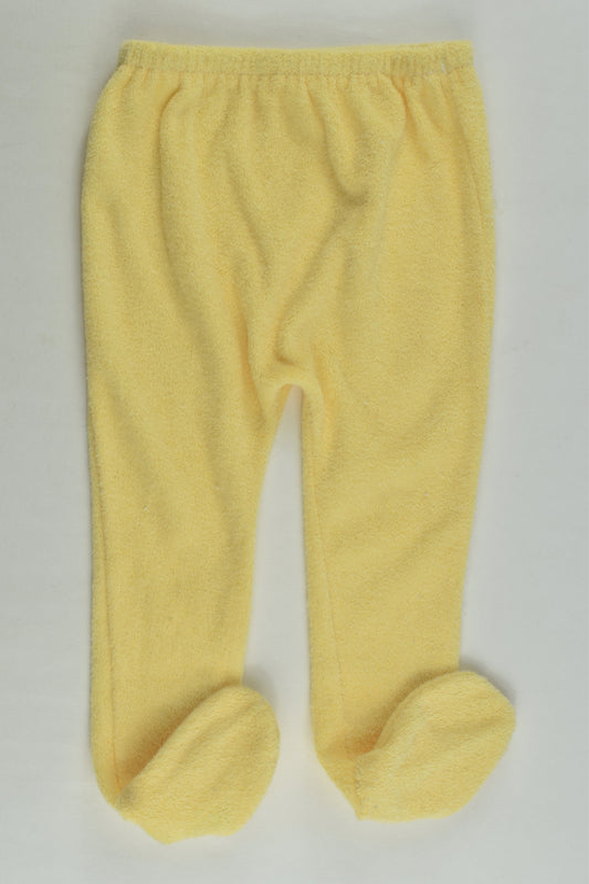 Brand Unknown Size 00 Vintage Terry Towel Footed Pants