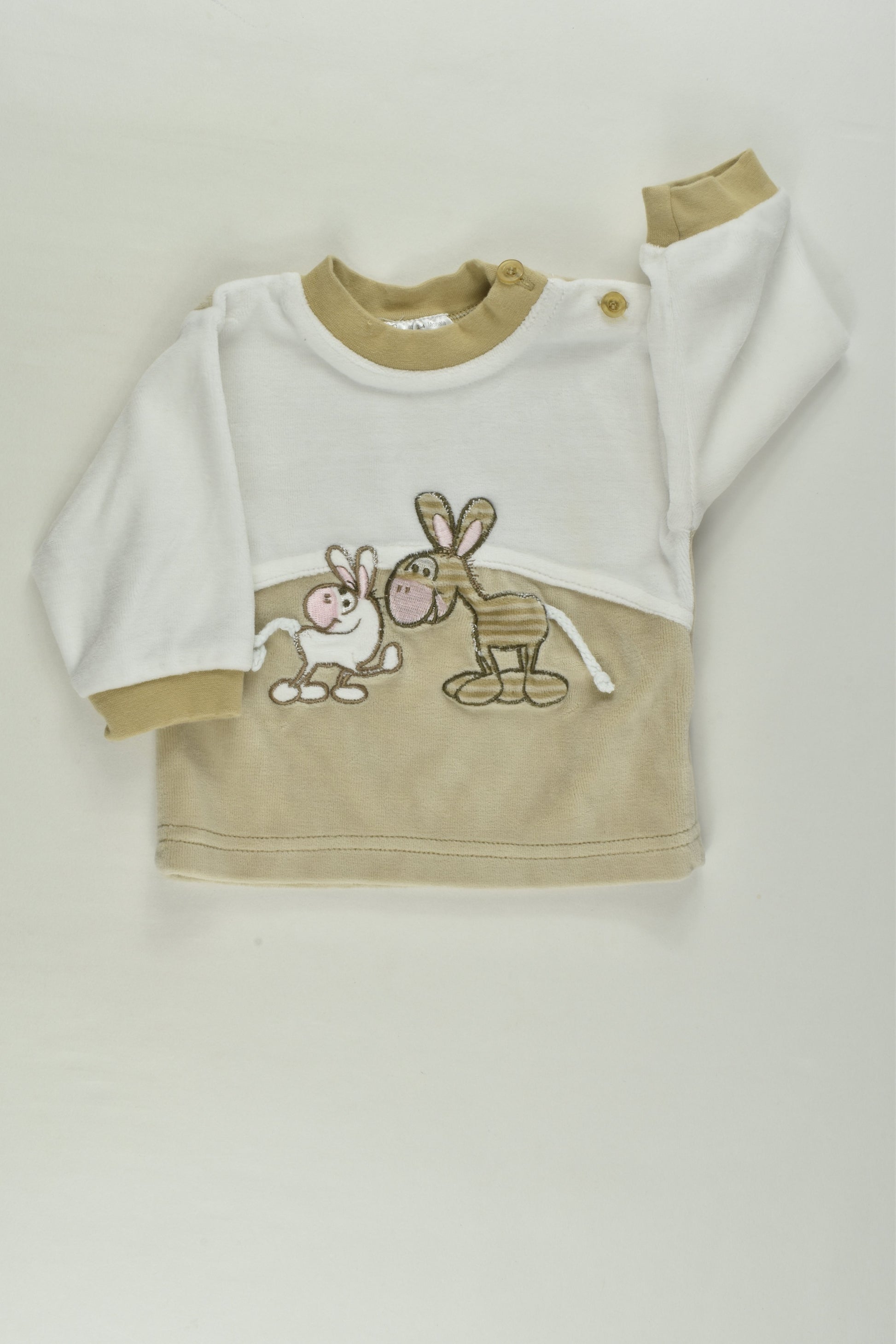 Brand Unknown Size 000 (62 cm) Donkeys Velour Top