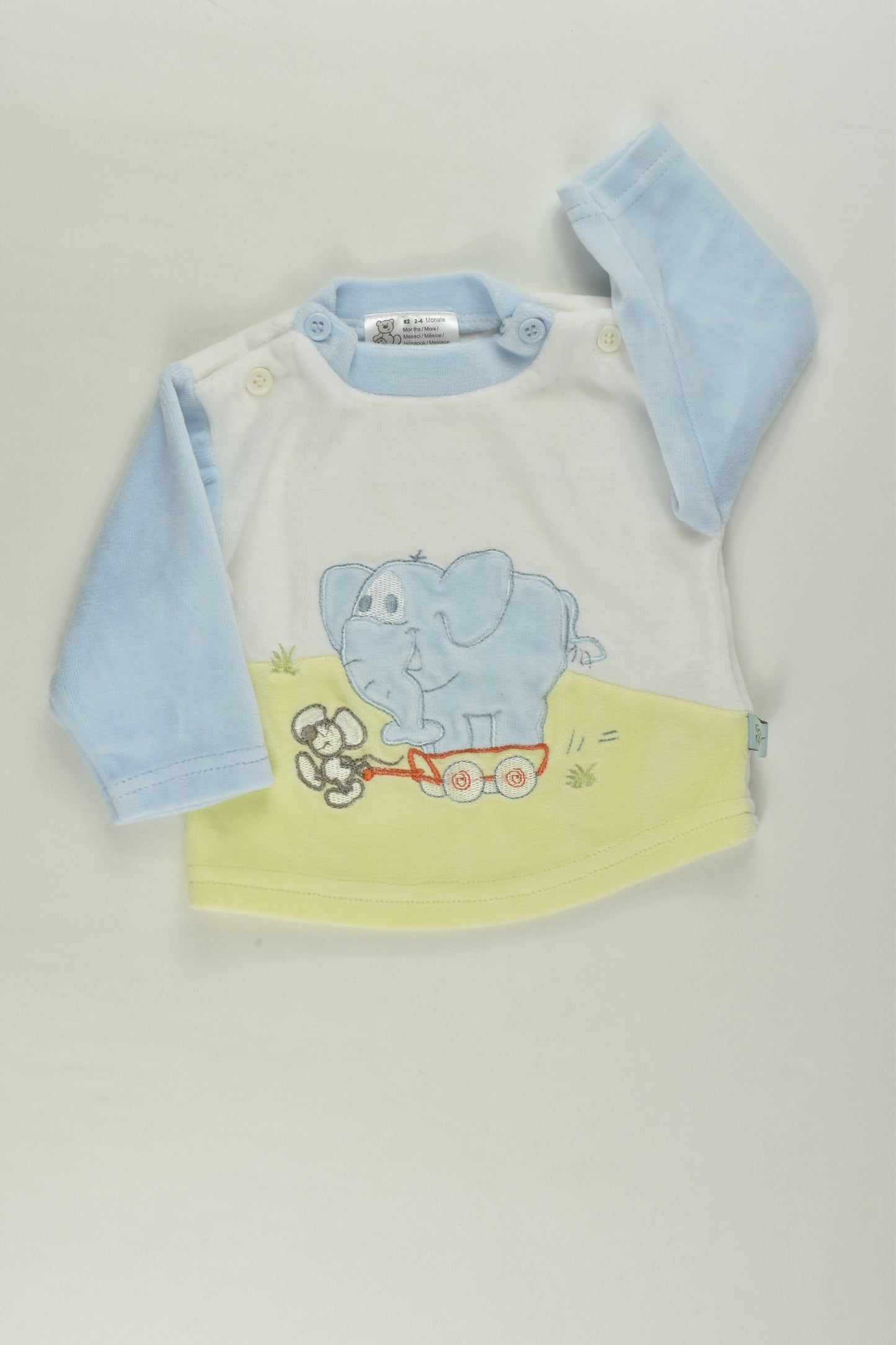 Brand Unknown Size 000 (62 cm) Elephant and Mouse Velour Top