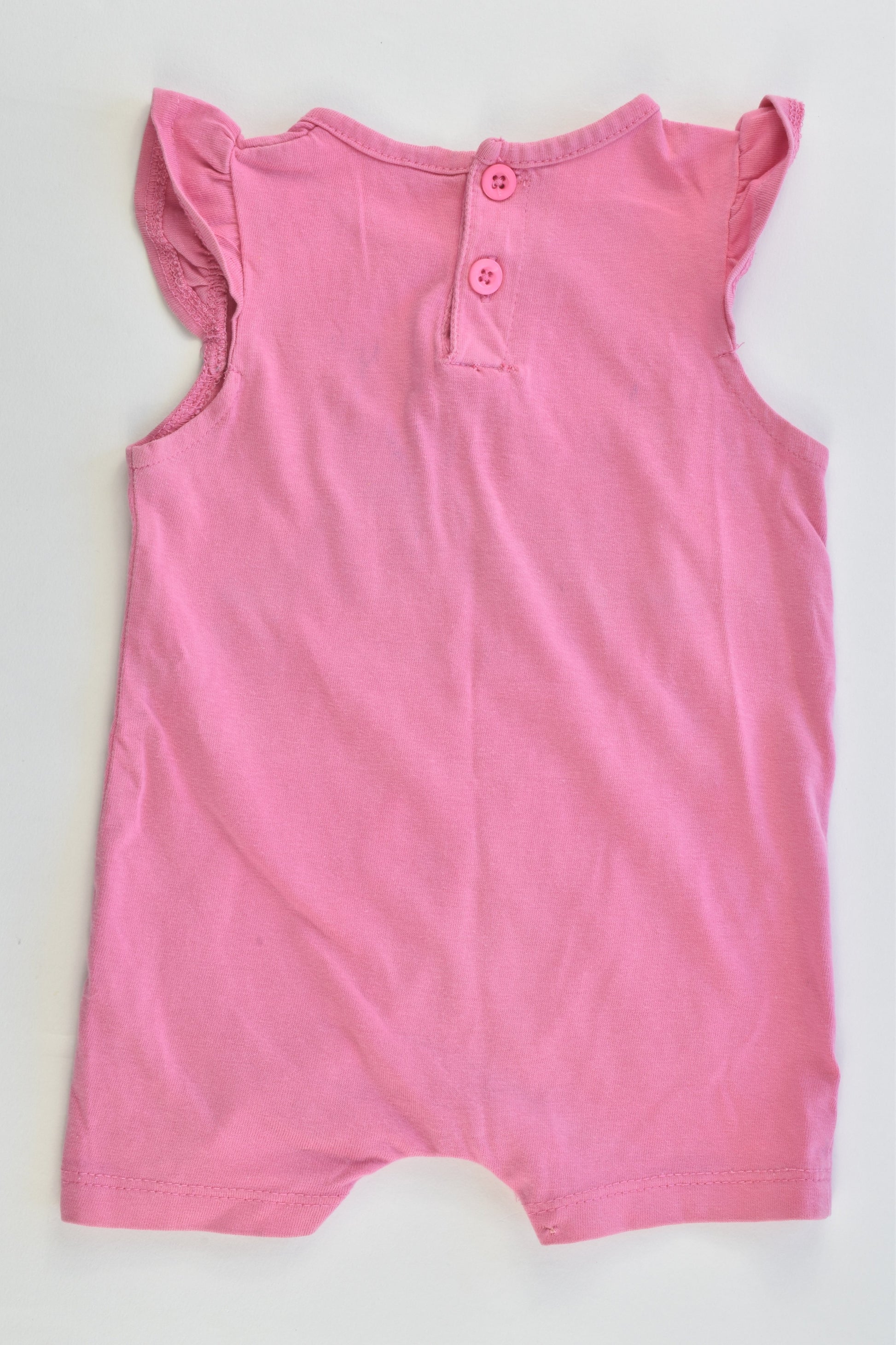 Brand Unknown Size 000 'Little Baby Beach Shack' Short Romper