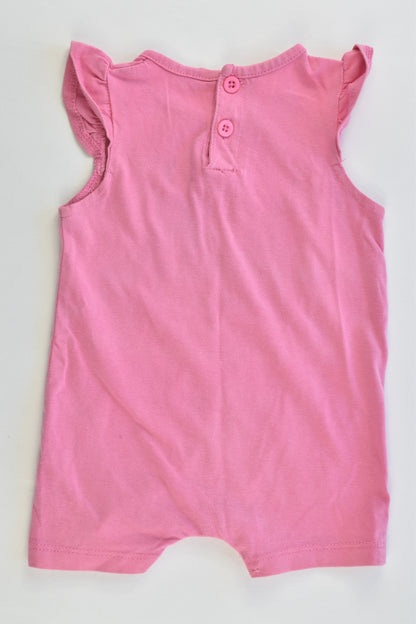 Brand Unknown Size 000 'Little Baby Beach Shack' Short Romper