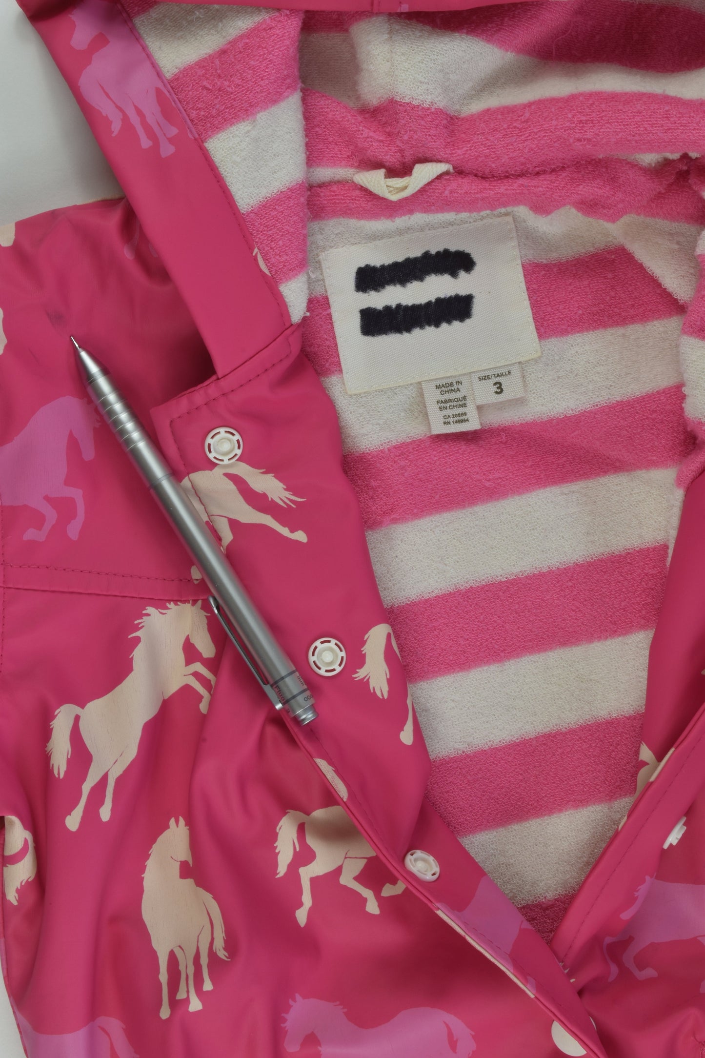 Brand Unknown Size 3 Horse Rain Jacket