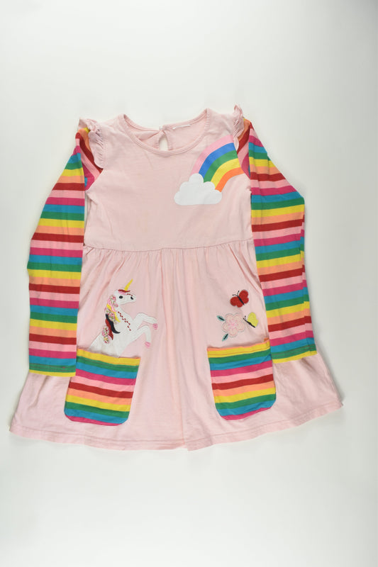 Brand Unknown Size 5 (110 cm) Rainbow Dress Pink