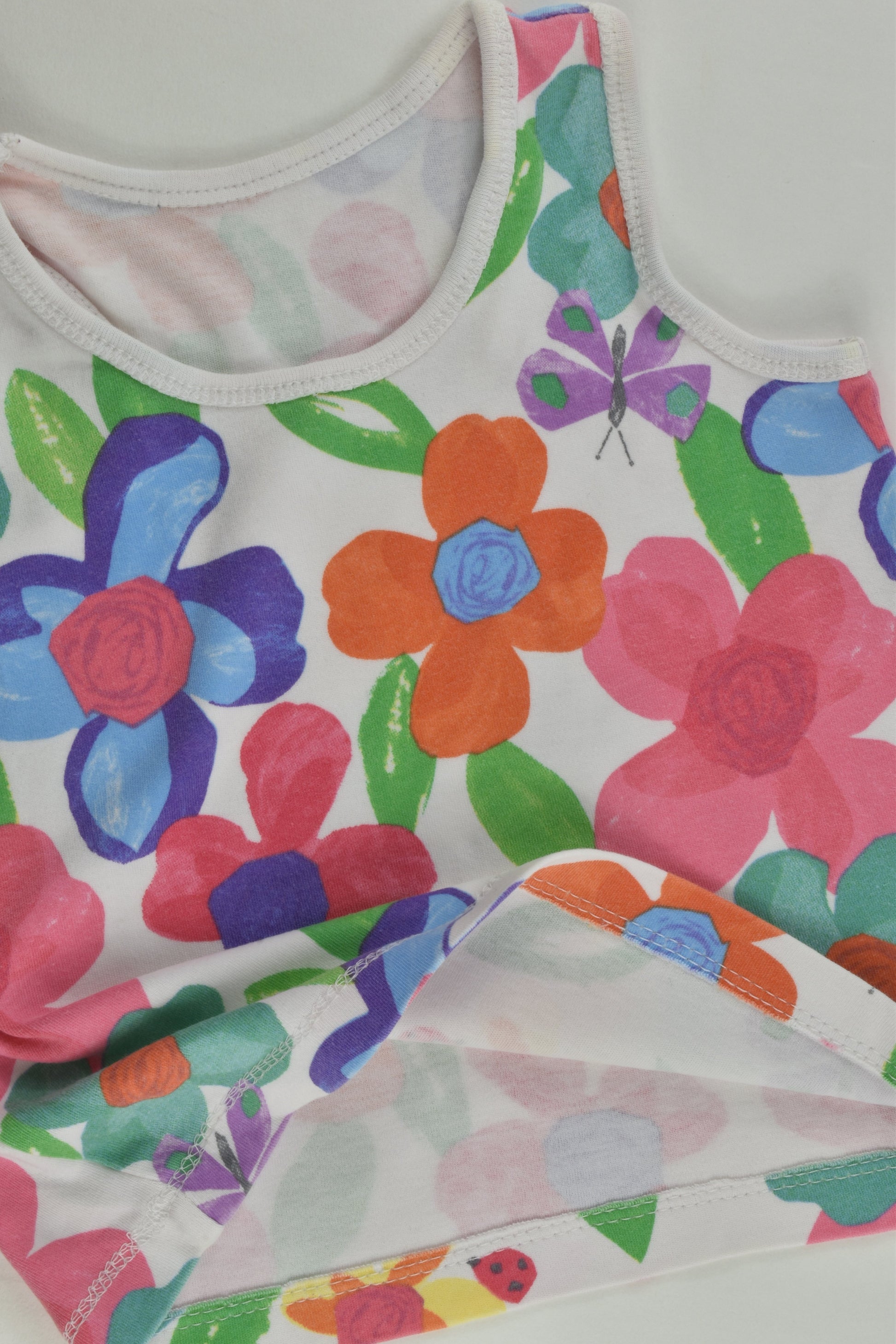 Brand Unknown Size approx 0-1 Floral Sleeveless Top
