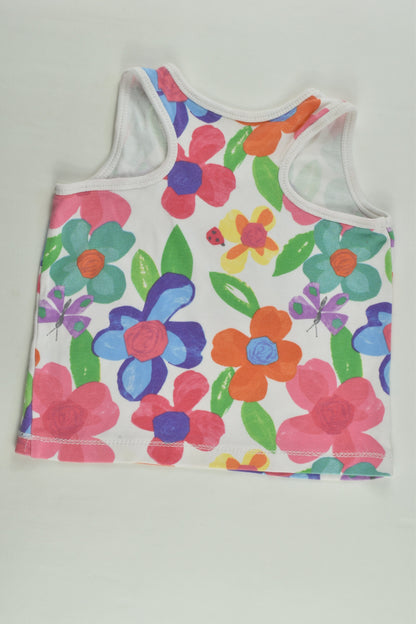 Brand Unknown Size approx 0-1 Floral Sleeveless Top
