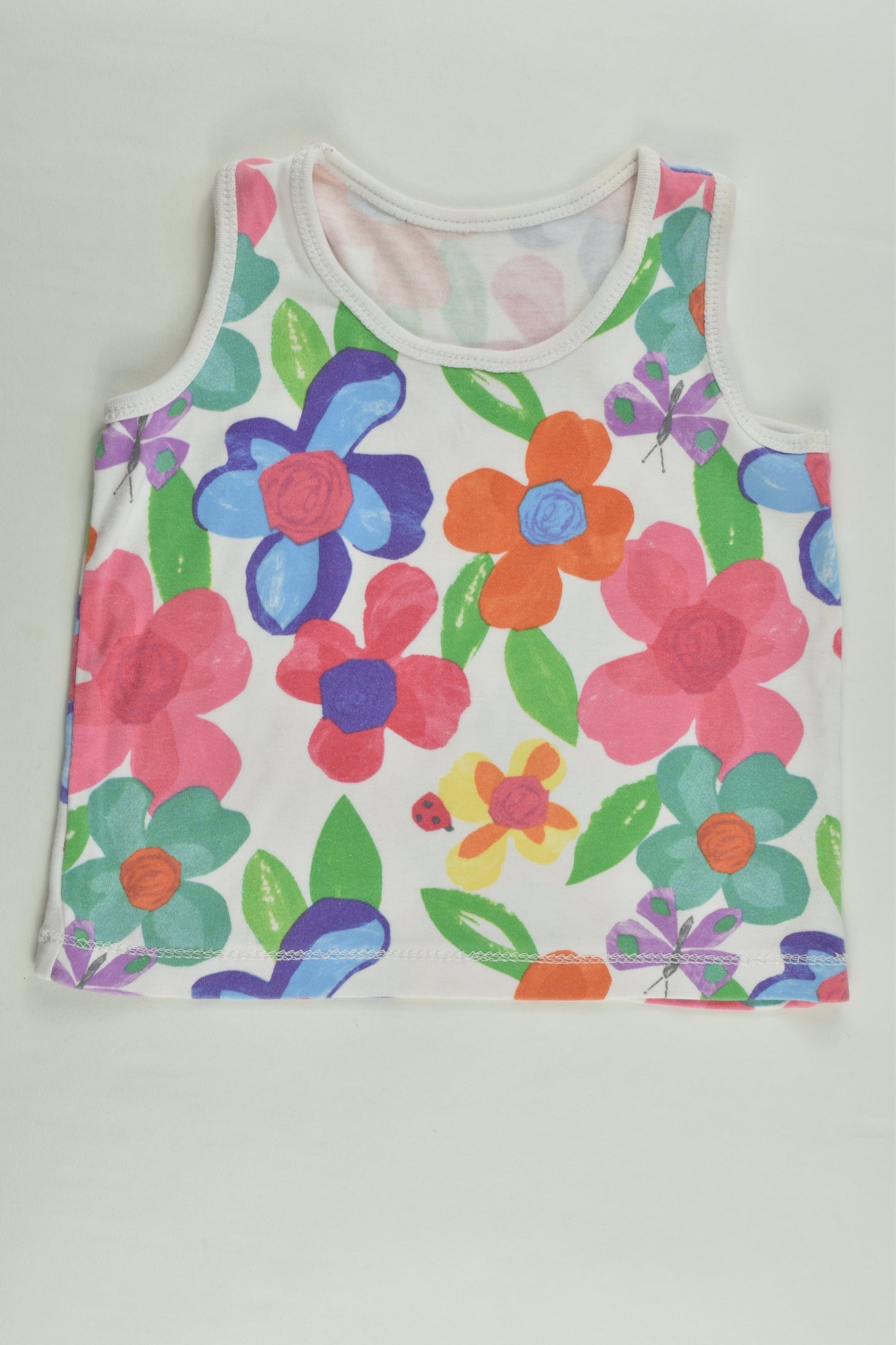Brand Unknown Size approx 0-1 Floral Sleeveless Top