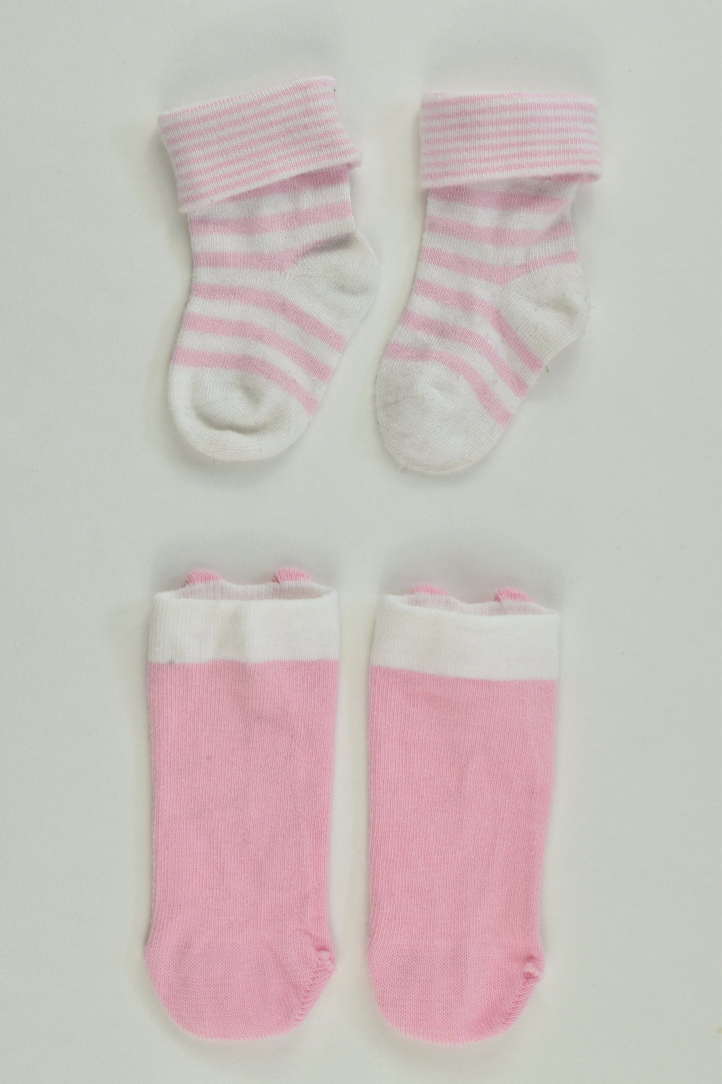 Brand Unknown Size approx 0-3 months Baby Socks