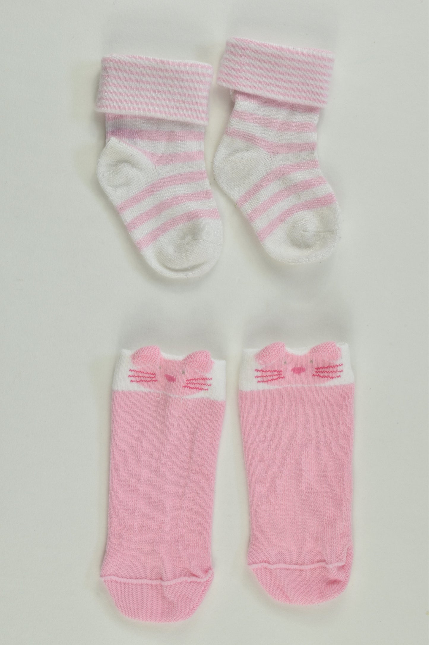 Brand Unknown Size approx 0-3 months Baby Socks