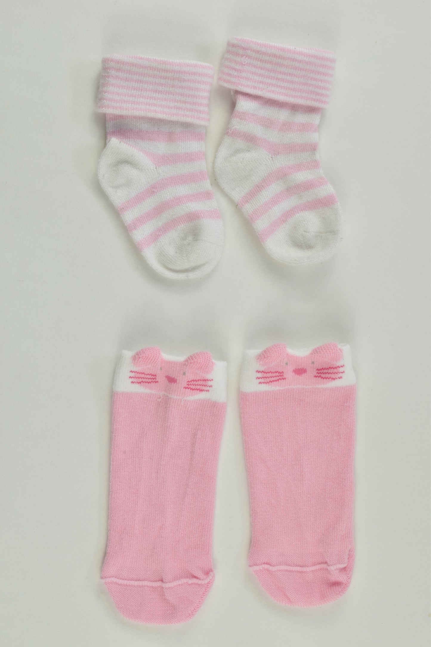 Brand Unknown Size approx 0-3 months Baby Socks