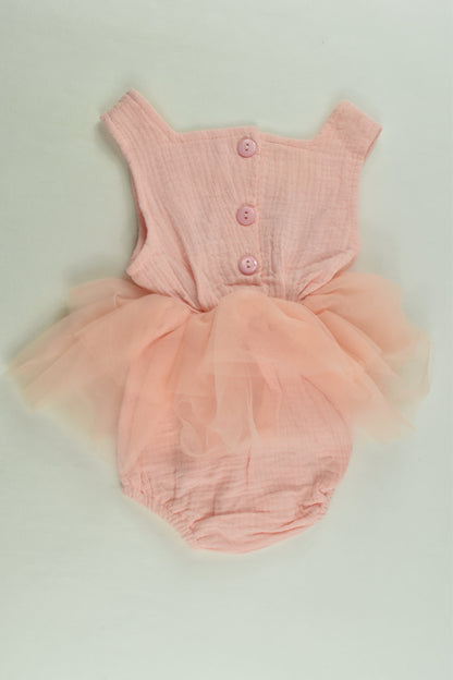 Brand Unknown Size approx 0 Muslin Tulle Romper