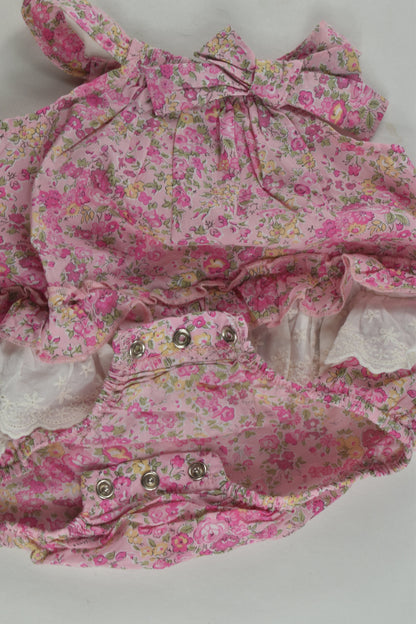 Brand Unknown Size approx 000 Floral Bubble Romper
