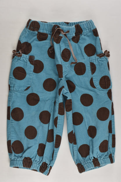 Brand Unknown Size approx 1 Lightweight Cord Polka Dots Pants