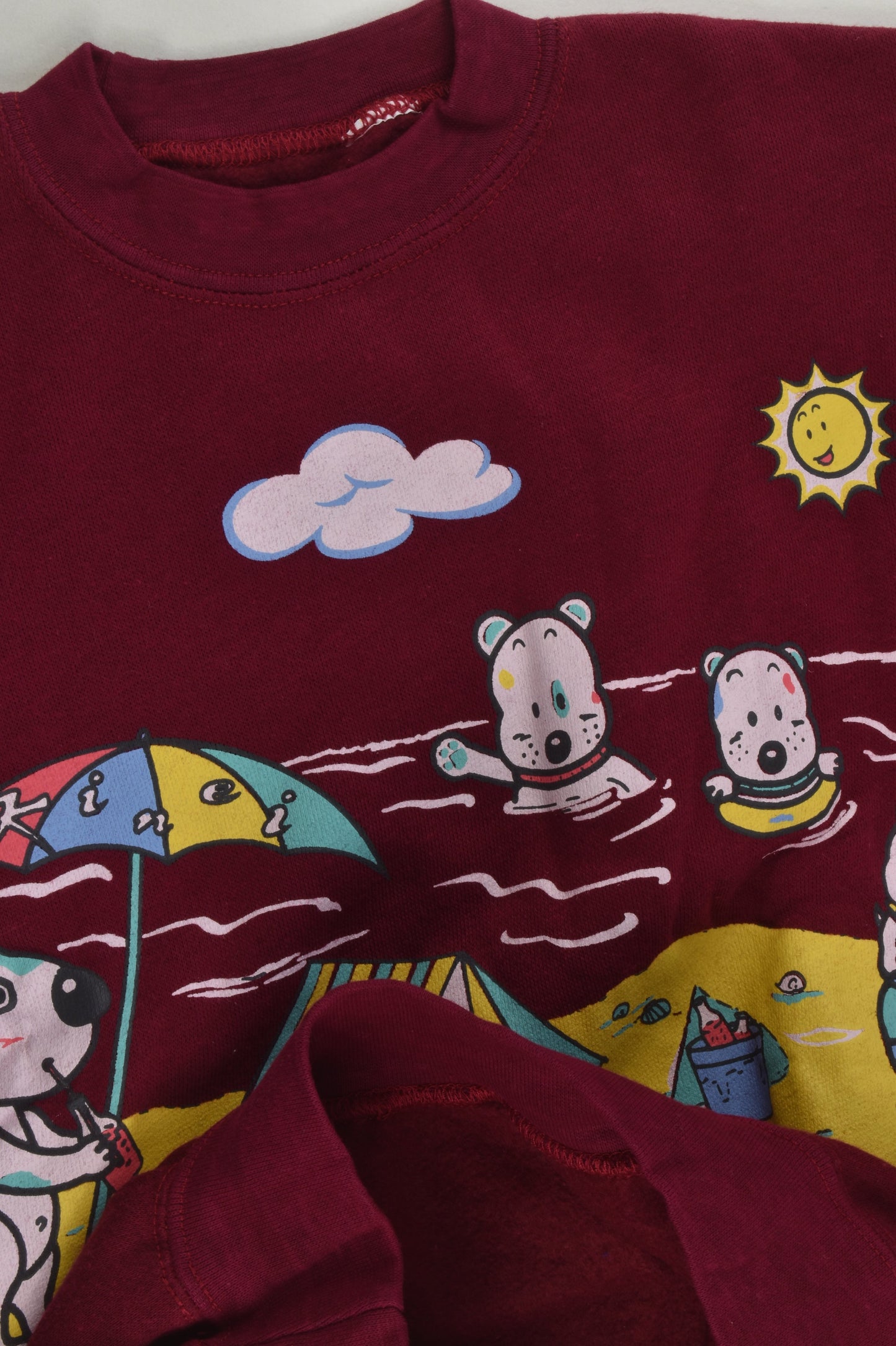 Brand Unknown Size approx 3-4 Dogs at the Beach Sweater