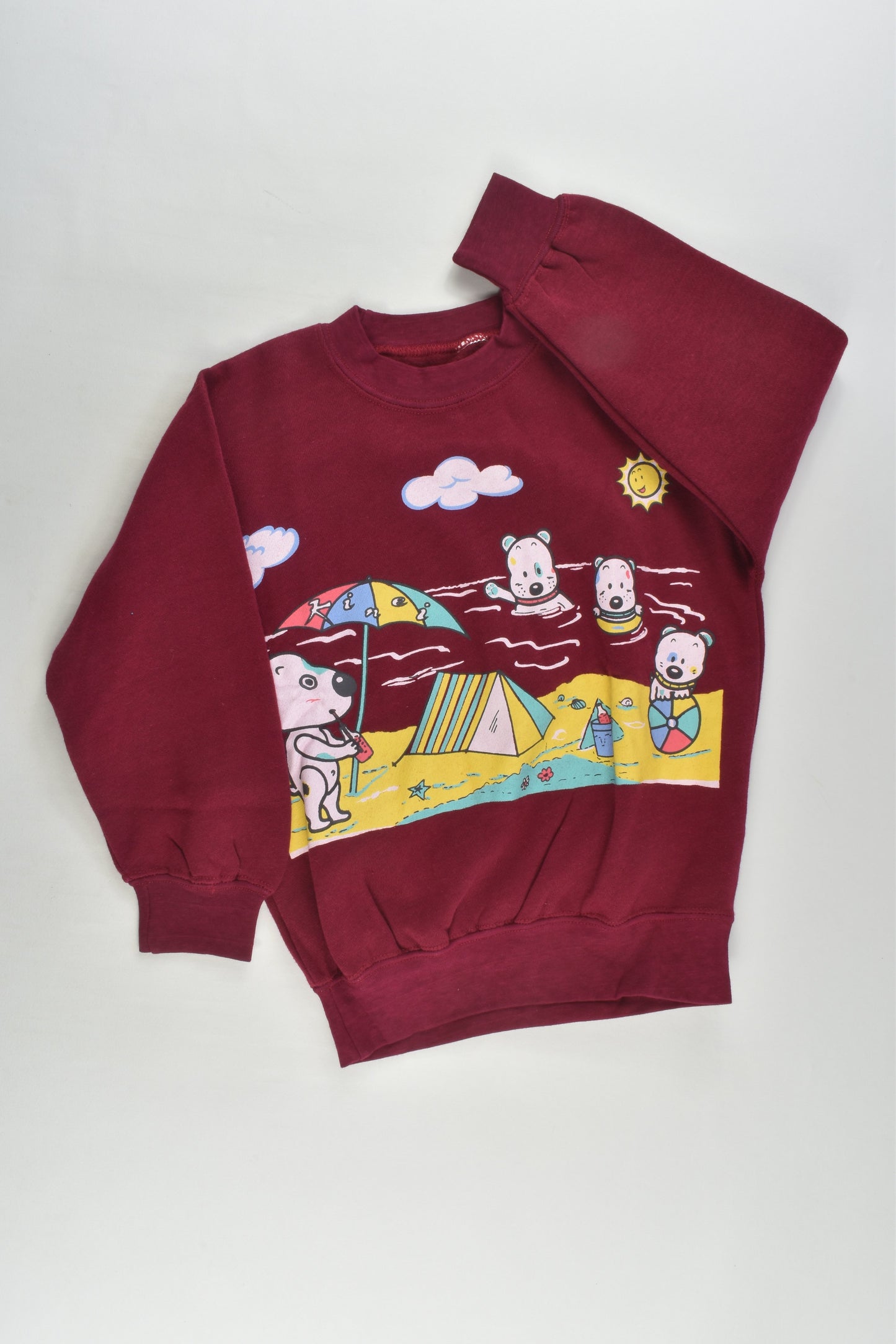 Brand Unknown Size approx 3-4 Dogs at the Beach Sweater