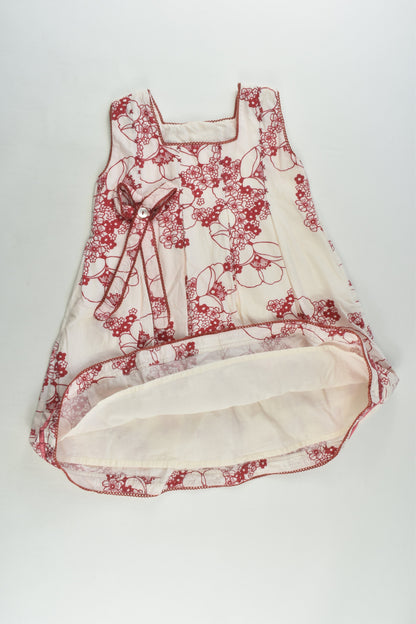 Brand Unknown Size approx 3 Lined Floral Dress