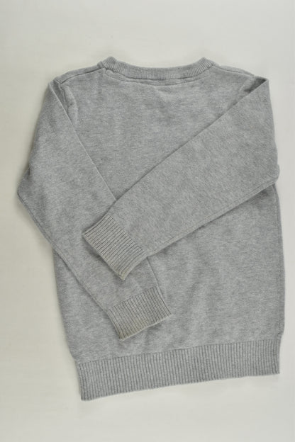 Brand Unknown Size approx 4 Bear Knit Jumper