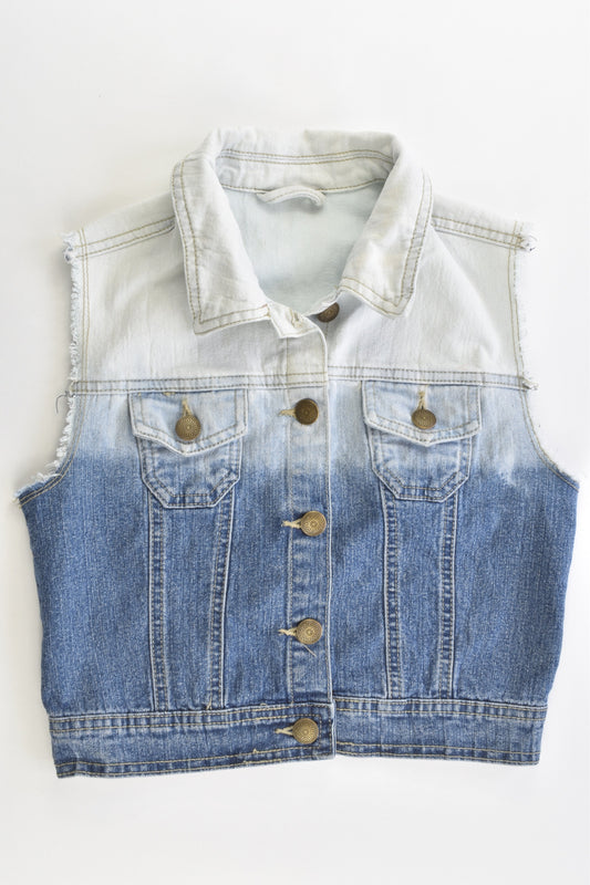 Brand Unknown Size approx 5-6 Stretchy Denim Vest