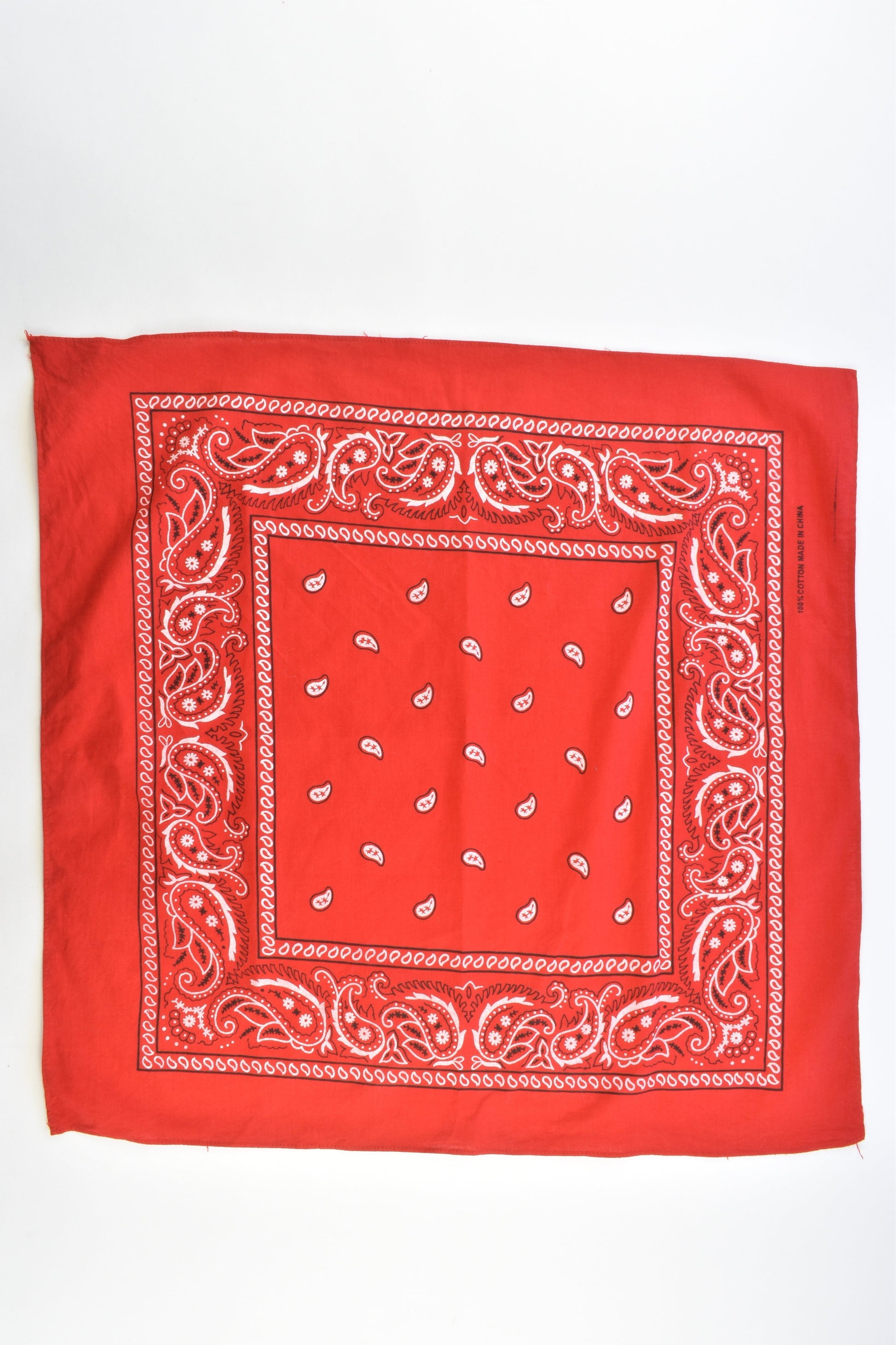 Brand unknown One Size Wild and Free Print Cotton Scarf Red