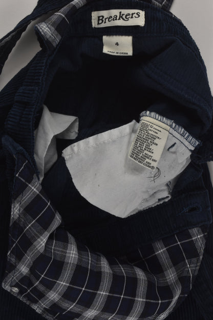 Breakers Size 4 Cord Overalls