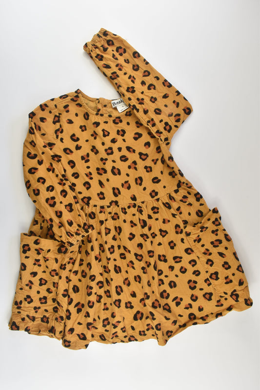 Breakers Size 5 Leopard Print Cord Dress