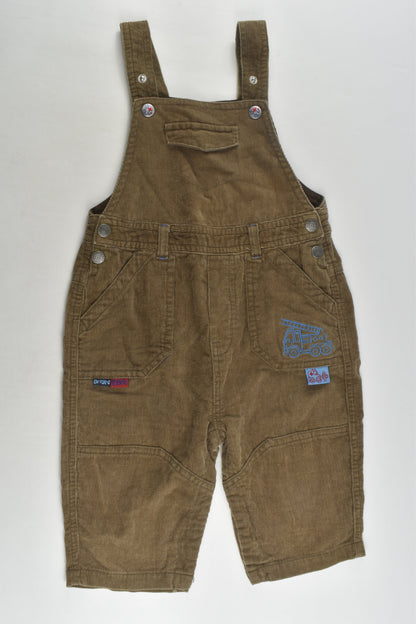 Bright Bots Size 0 Cord Overalls