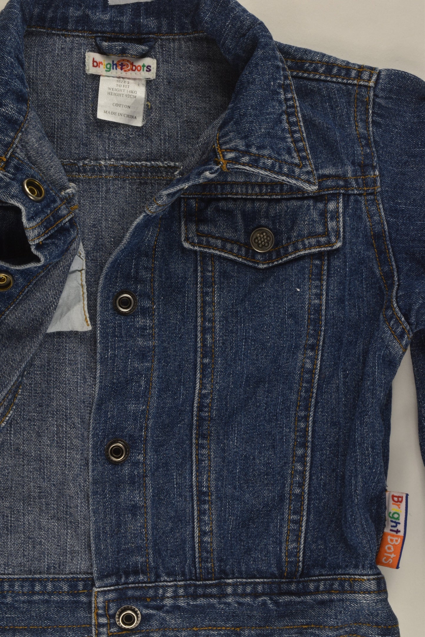 Bright Bots Size 2 Denim Jacket