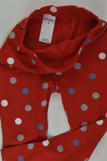 Brilliant Basics Size 3 Polka Dots Leggings