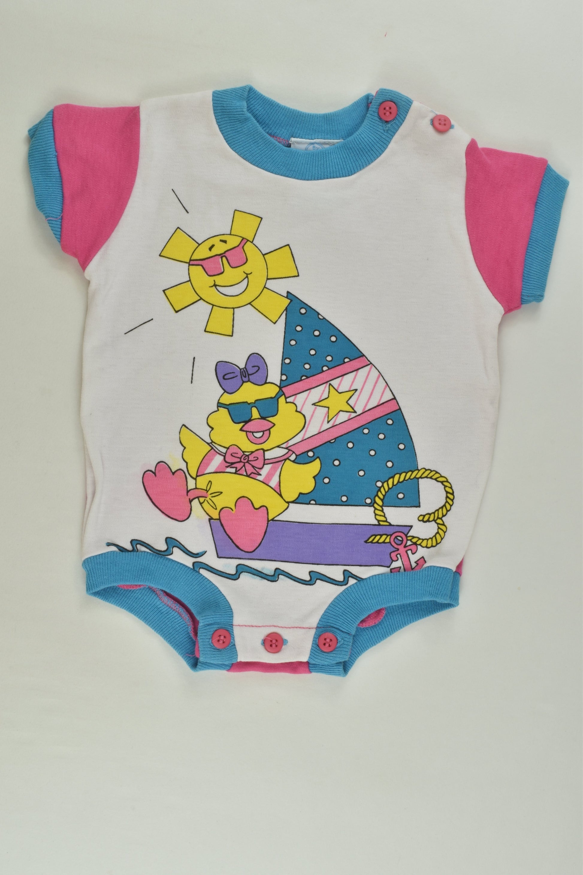 By Design Size 00 Sailing Chick Vintage Bodysuit