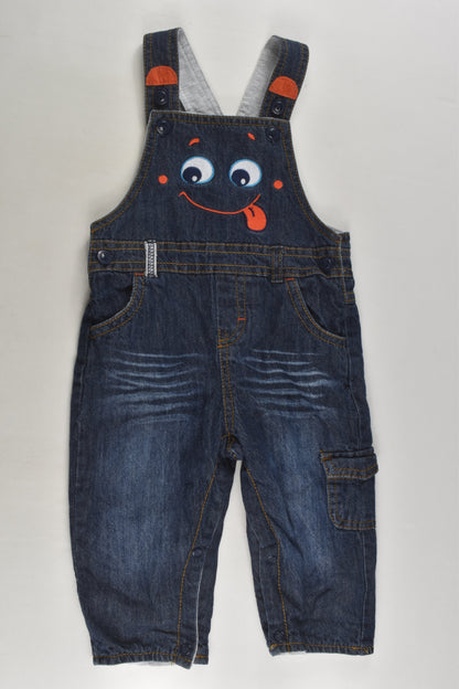 C&A Baby Club Size 00 (68 cm) Lined Denim Overalls
