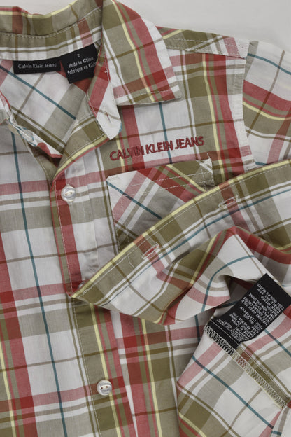 Calvin Klein Jeans Size 2 Checked Shirt
