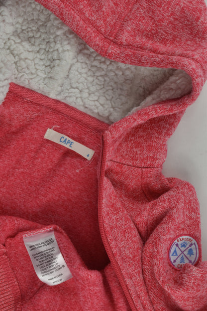 Cape Size 4 Pink Zip Jumper