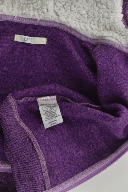 Cape Size 4 Purple Zip Jumper