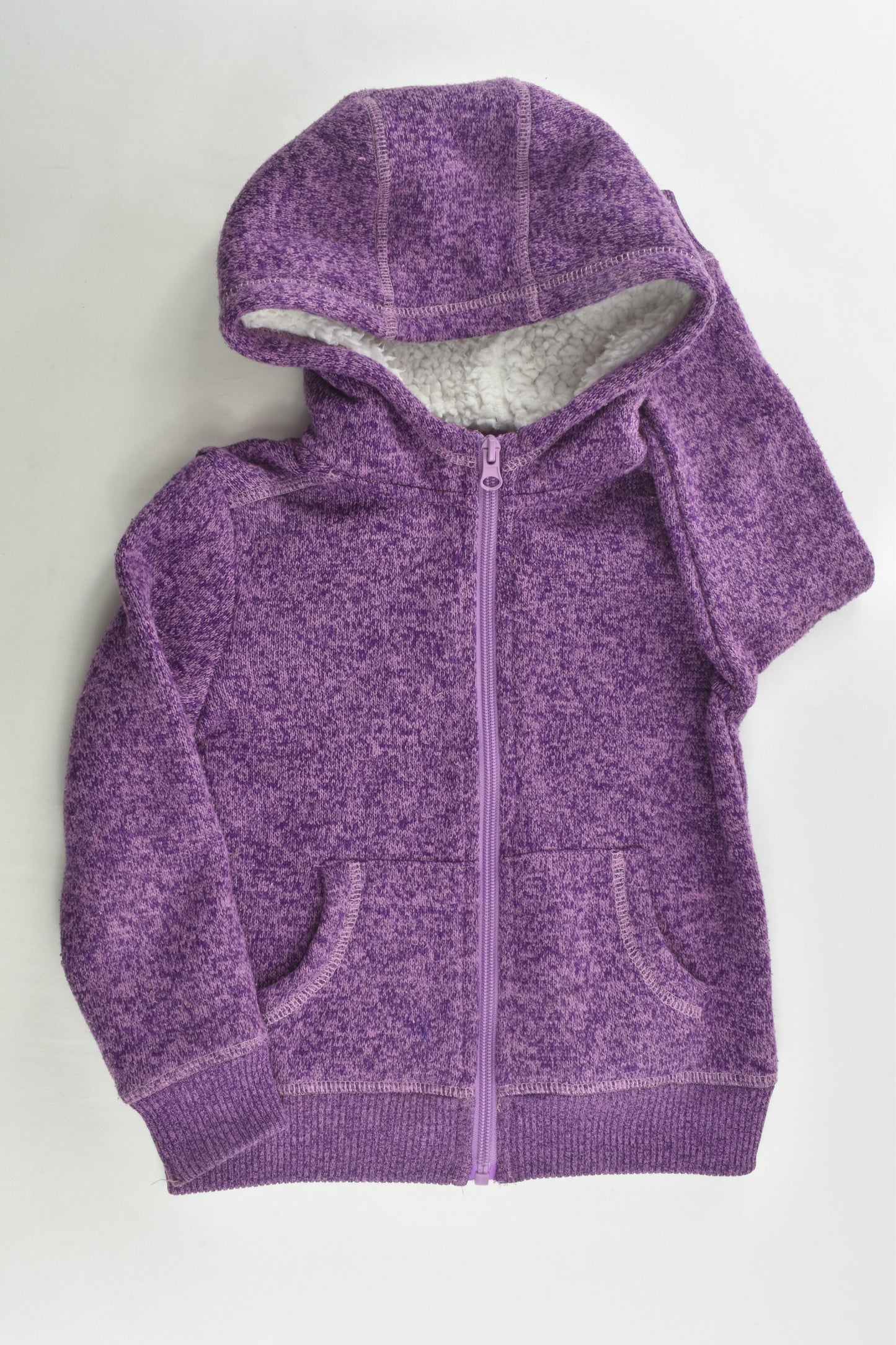 Cape Size 4 Purple Zip Jumper