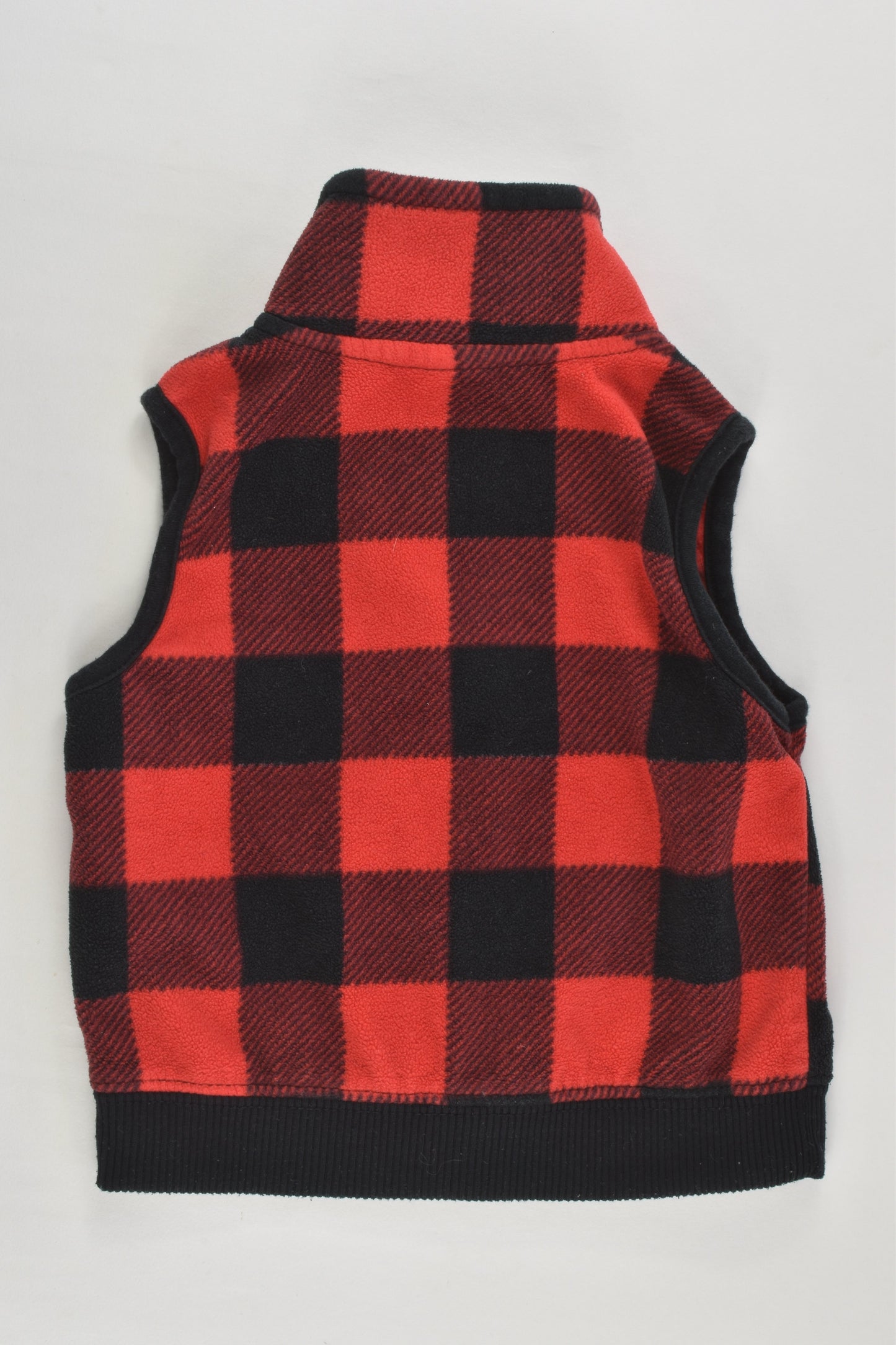 Carter's Size 0 (12 months) Checked 'Polar Explorer' Fleece Vest
