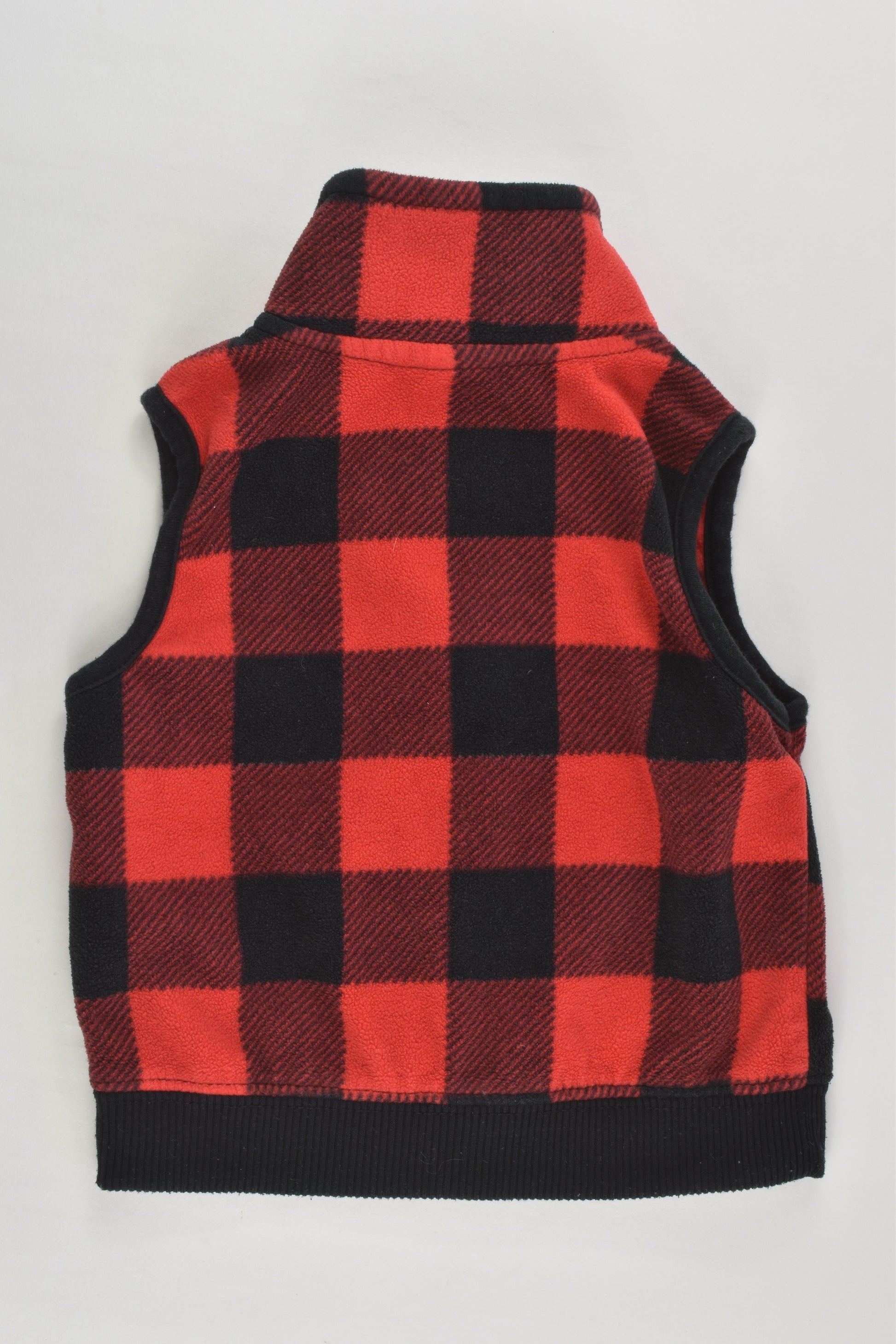 Carter's Size 0 (12 months) Checked 'Polar Explorer' Fleece Vest