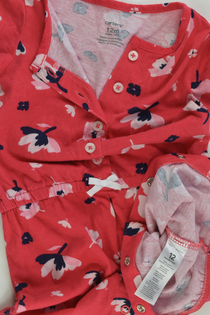 Carter's Size 0 (12 months) Floral Playsuit