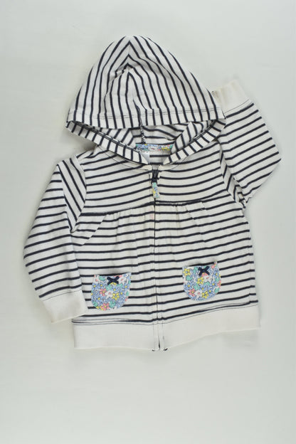 Carter's Size 0 (9 months) Floral Pockets Zip Jumper