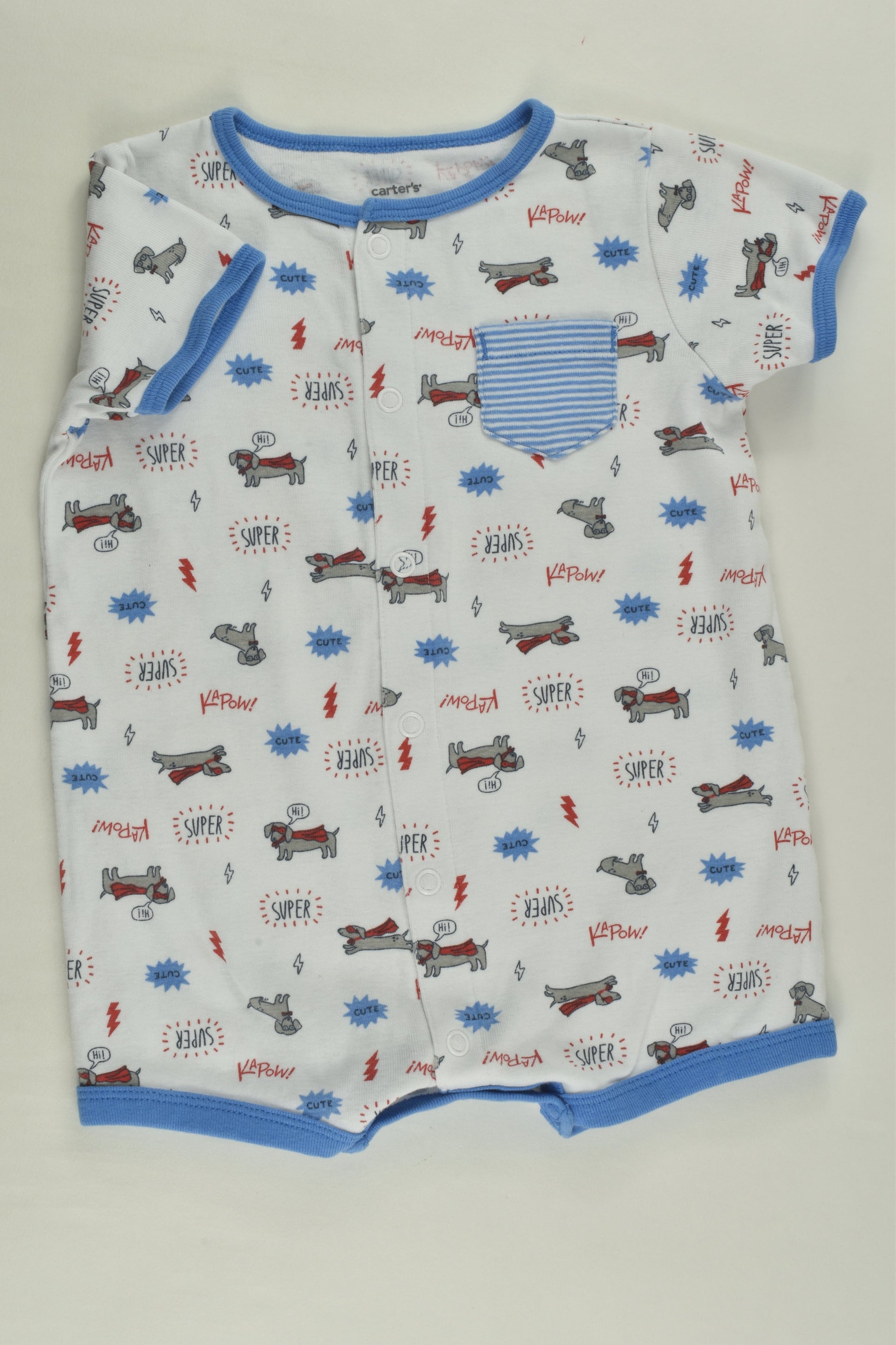 Carter's Size 0 (9 months) Super Dog Short Romper