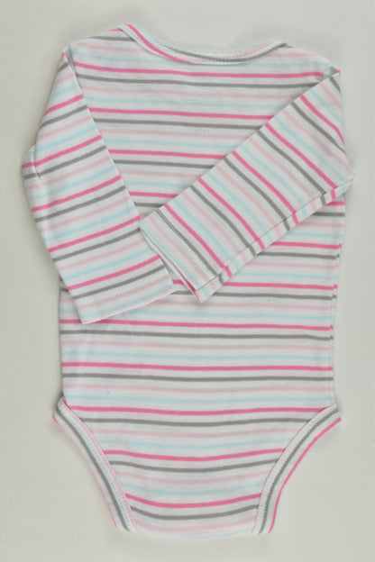 Carter's Size 000 (3 months) Striped Cupcake Bodysuit