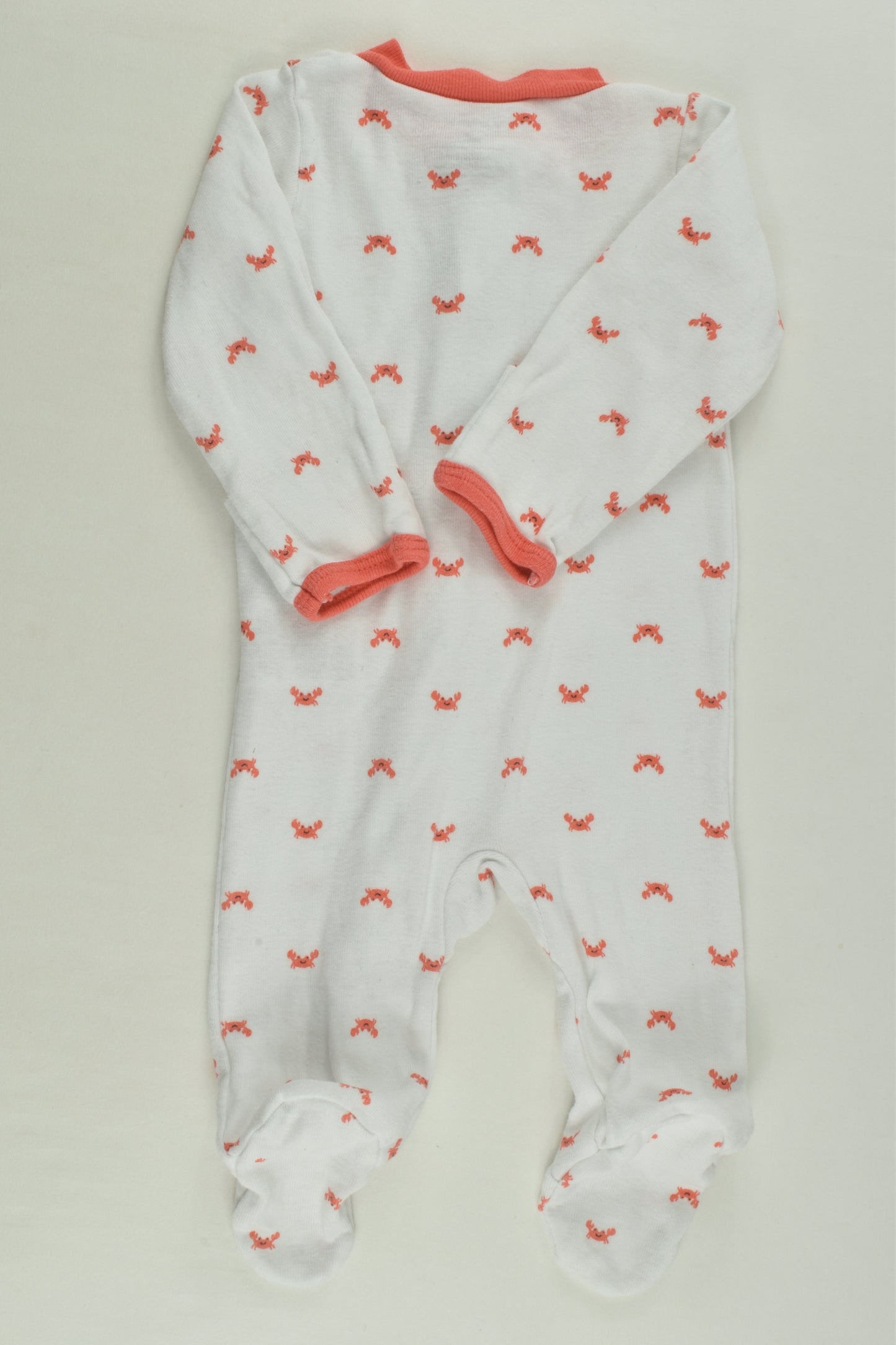 Carter's Size 0000 Crabs Footed Romper