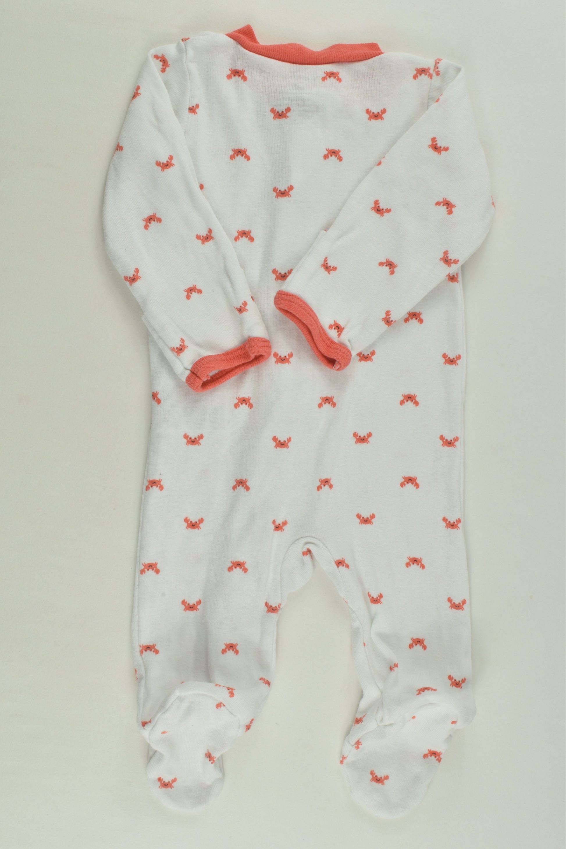 Carter's Size 0000 Crabs Footed Romper