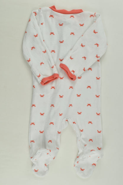 Carter's Size 0000 Crabs Footed Romper