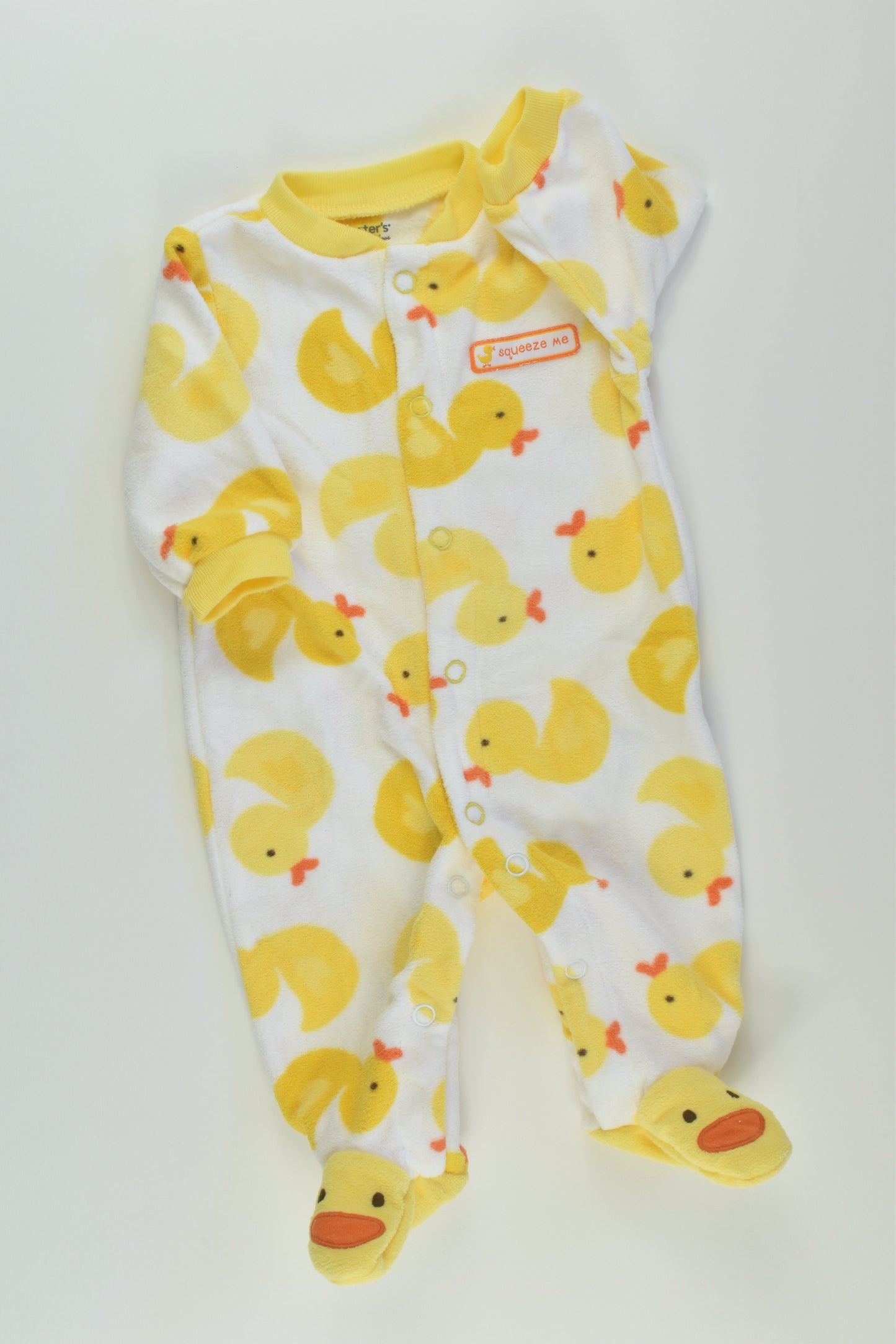 Carter's Size 0000 Duck Fleece Romper