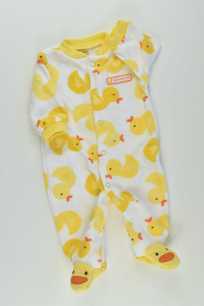 Carter's Size 0000 Duck Fleece Romper