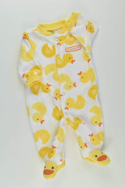 Carter's Size 0000 Duck Fleece Romper